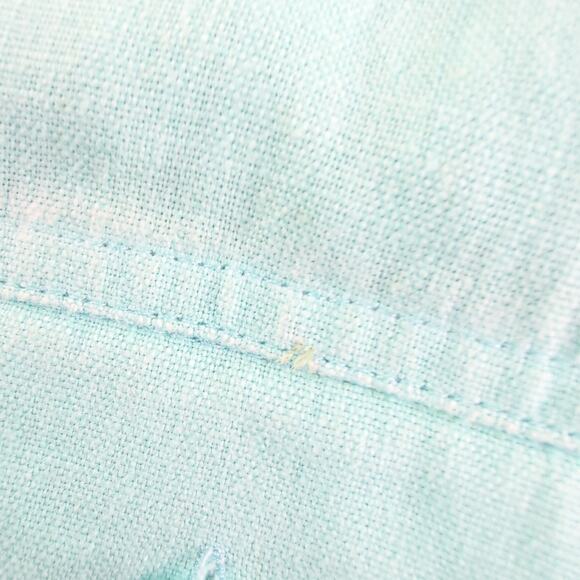 Relativity 100% Linen CoastalCowgirl Boho Button Up Jacket Aqua Women's Med - Picture 5 of 10